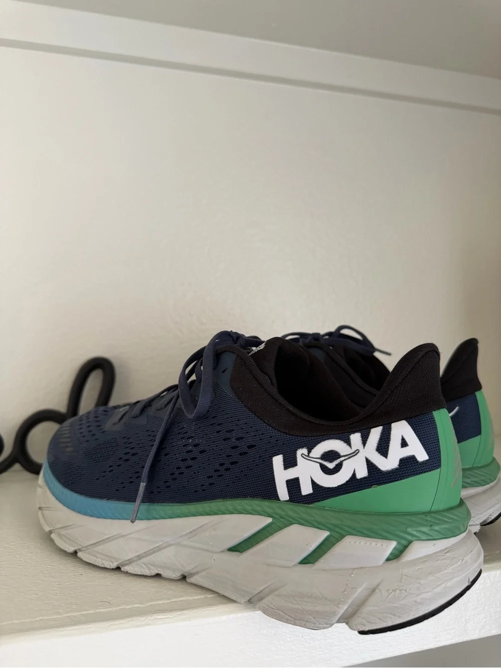 Hoka One One Clifton 7 1110508 MOAN Blue Green MEN Running Shoes- SZ 11